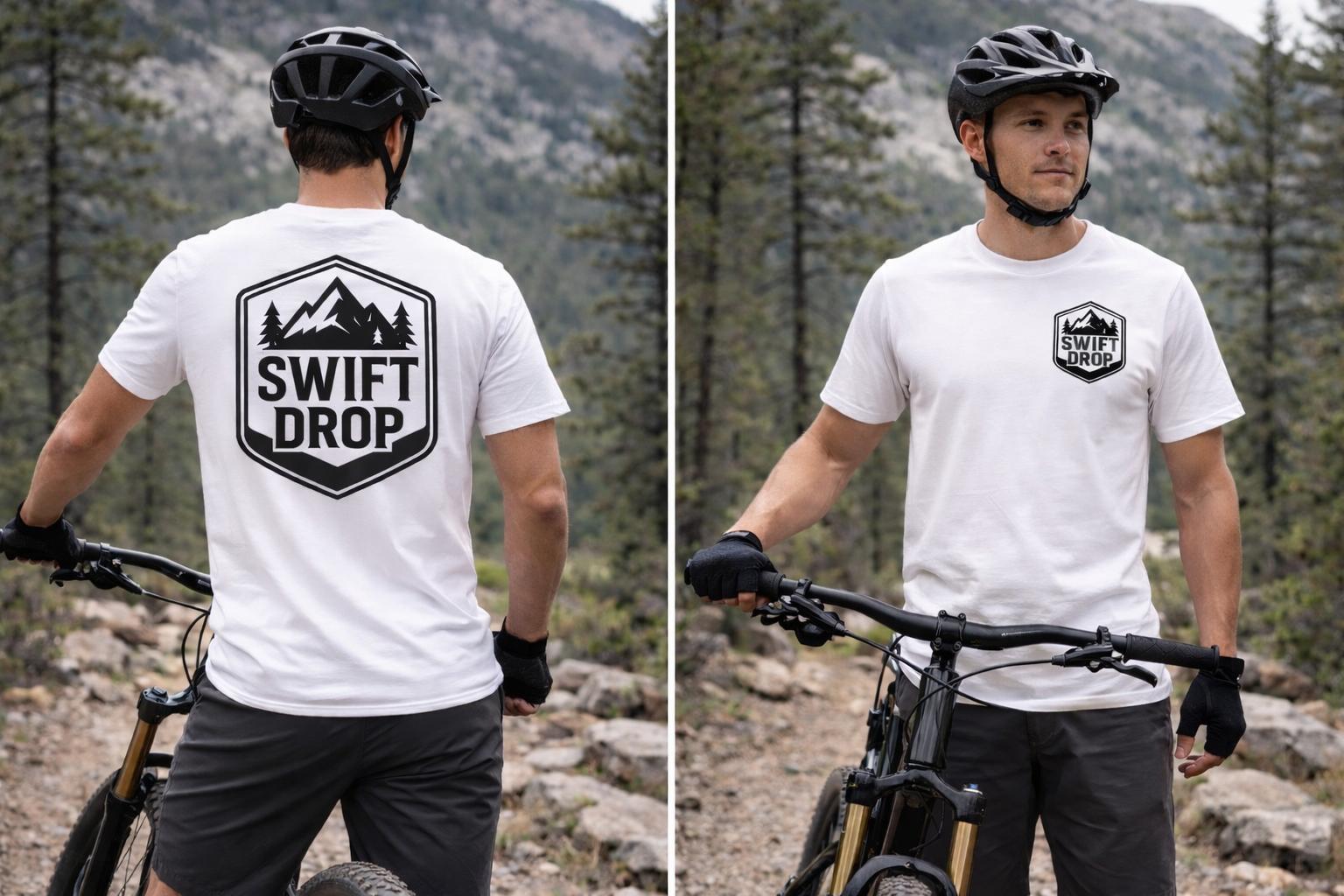 Swift Drop Riders Tee(White/Black)