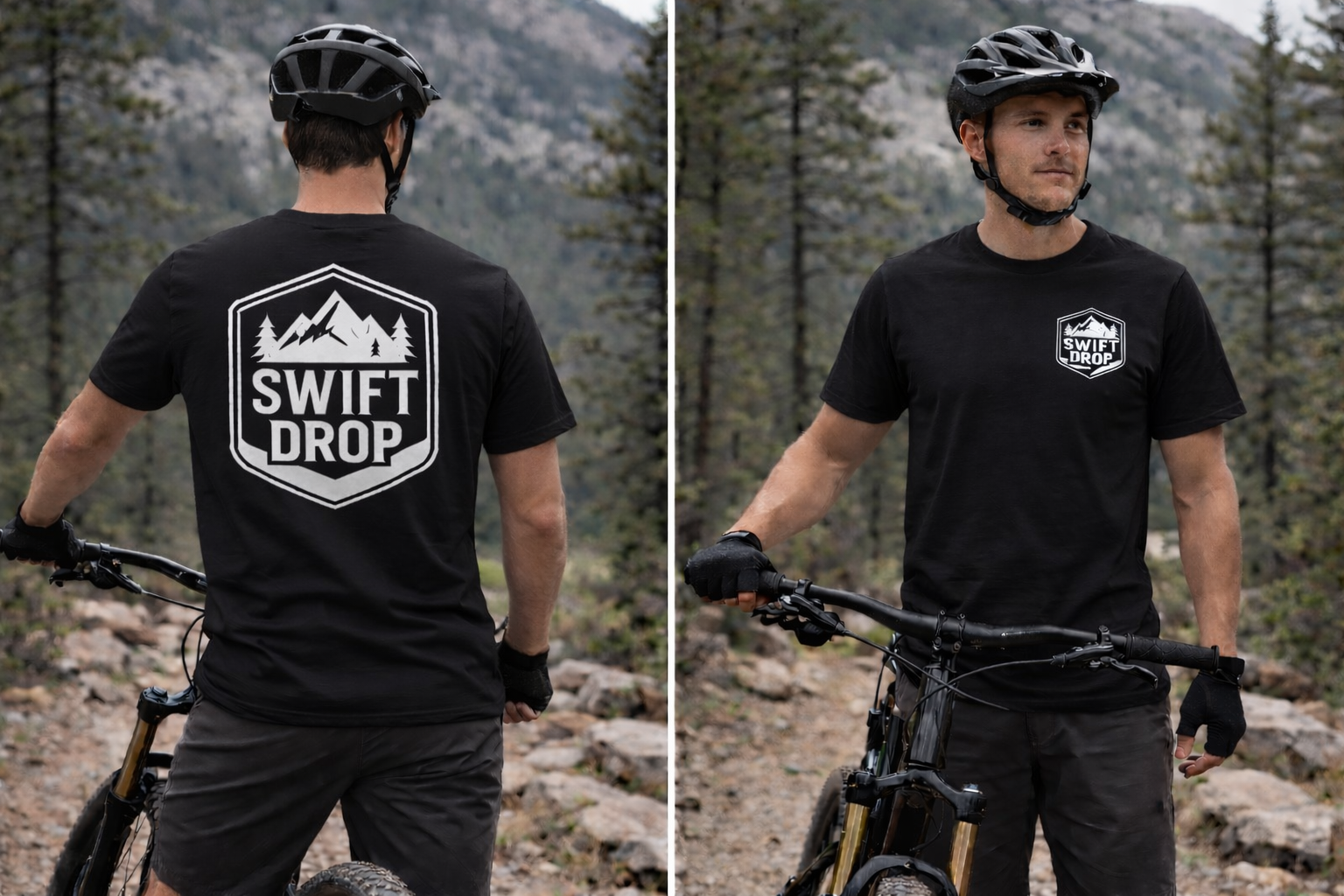 Swift Drop Riders Tee (Black/White)